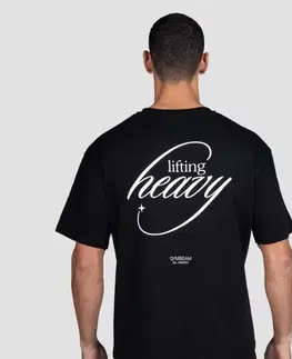 GymBeam Tričko Lifting Heavy Black  S