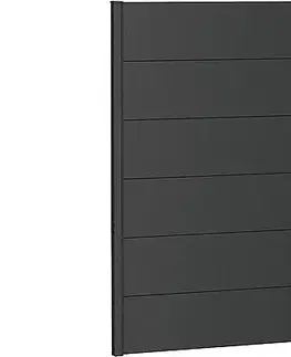Biohort Zástena na ochranu súkromia BIOHORT - výška 137 cm (tmavo šedá metalíza) 145 × 137 × 4,4 cm