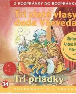 Rozprávka - Tri zlaté vlasy deda Vševeda CD (kartón)