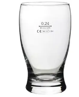 Kinekus Pohár sklo s ciachom 0,2l. GENTLEMAN