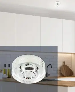 LED stropné svietidlo 3W okrúhle bezfarebné sklo SS-33