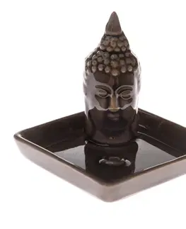 Keramický stojan na vonné tyčinky Budha, 9 x 9 x 9 cm