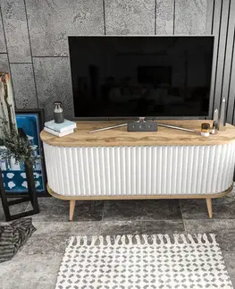 TV stolík Stor - Oud Oak, White
