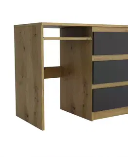 Písací stôl Leo II artisan/čierna