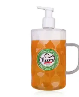 2v1 Sprchový gél + gél na ruky CHEERS, 720ml, s pumpičkou na penenie, vôňa: breza a céder