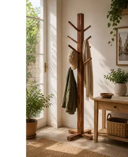 Stojaci vešiak Gani 60x178x60 z indického masívu palisander