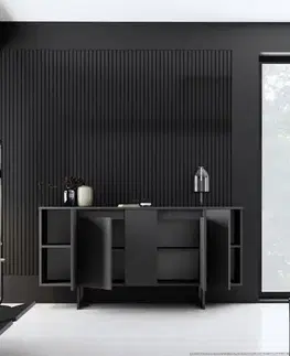 Konzolový stolík Luxe - Anthracite, Black