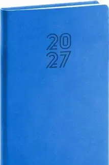 NOTIQUE Vreckový diár Aprint 2027, modrý, 9 x 15,5 cm