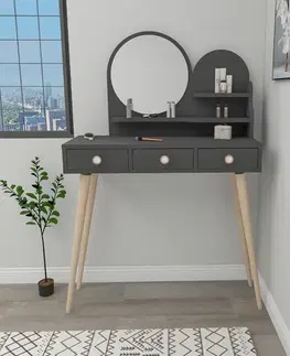 Kozmetický stôl Ruges Anthracite