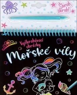 Mořské víly vyškrabávací obrázky