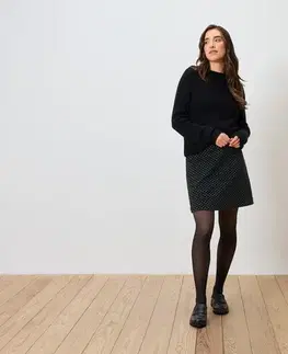 Trblietavá žakárová sukňa