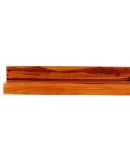 Polica na stenu Kali 100x22 indický masív palisander
