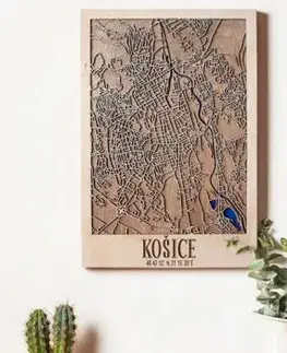 3D mapa mesta Košice (45 x 30 cm) - Interess