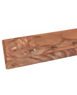 Vešiak Tina s 3 háčikmi 60x15x2,2 indický masív palisander