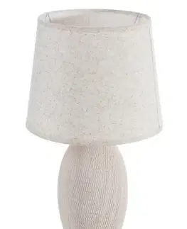 ArtFir Stolná lampa HANIA 01 | krémová/béžová 25 x 32 cm
