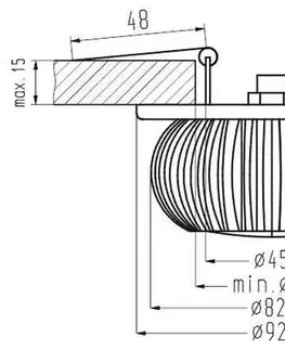 Stropné svietidlo hliníkové biele LED 3W 230V SA-09