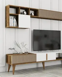 Televízna stena Milen Walnut and White
