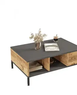 Konferenčný stolík Role Anthracite and Atlantic Pine