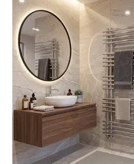 Mario-Radiators Kúpeľňový rebríkový radiátor INOX 368W/230V 109x53 cm nerez/lesklý chróm 1.073.044226.P