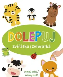 Dolepuj zvířátka / zvieratká - zelený sešit / zelený zošit