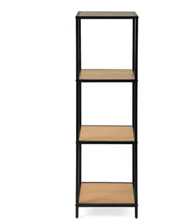 Kovový regál LOFTY Tower 4, 120 x 35 cm