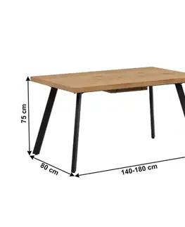 Rozkladací jedálenský stôl AKAIKO Tempo Kondela