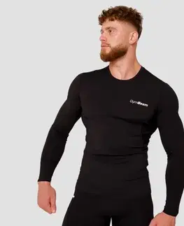 GymBeam Kompresné tričko s dlhým rukávom High Black  S