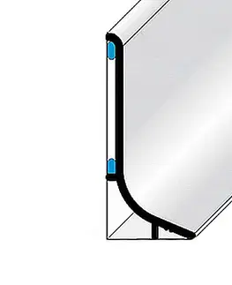 Soklový profil 40 mm (samolepiaci) Spojka 2 ks