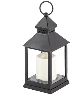 Lampáš s LED sviečkou Badalona, 23,5 cm