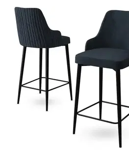 Bar Stool Set (2 Pieces) Enox - Anthracite, Black
