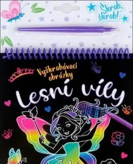 Lesní víly vyškrabávací obrázky