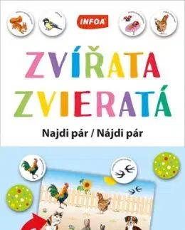 Výuková hra (krabička) - Najdi pár - Zvířata/ Zvieratá (CZ/SK vydanie)