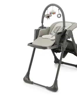 KINDERKRAFT - Detská jedálenská stolička 2v1 TUMMIE sivá KHTUMM00GRY0000
