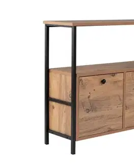 Konzolový stolík Solace - Atlantic Pine, Black