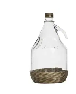 Kinekus Demižón v prútenom obale, sklenený, objem 3L