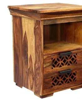 Nočný stolík Mira 45x60x40 indický masív palisander