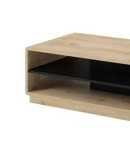 Konferenčný stolík ARTON 99 taurus/čierny mat