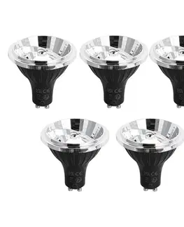 Sada 5 stmievateľných LED žiaroviek GU10 s 3 krokmi 70 mm 6,5 W 600 LM 4000 K