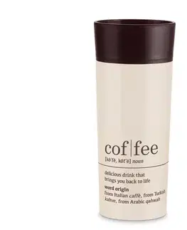 Cestovný hrnček na kávu TO GO, Coffee Dictionary