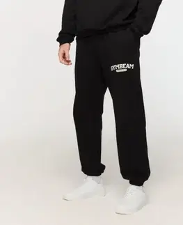 GymBeam Tepláky Varsity Black  XXXL