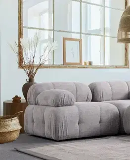 Rohová sedacia súprava / Rohová pohovka Petite 2 - Light Grey