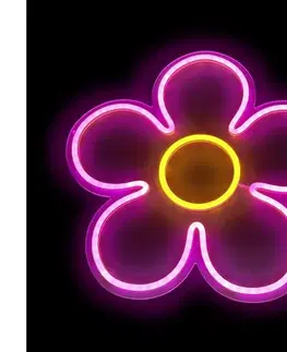 2Kids Toys - LED neónová nástenná dekorácia LED/5W/USB kvet 2D98104