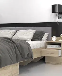 MELWIN M1 nočný stolík, dub sonoma