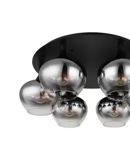 Globo 15548-6D - Prisadený luster MAXY 6xE27/40W/230V pr. 65 cm čierna 15548-6D