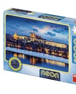 Puzzle Pražský hrad 1000 neon Dino