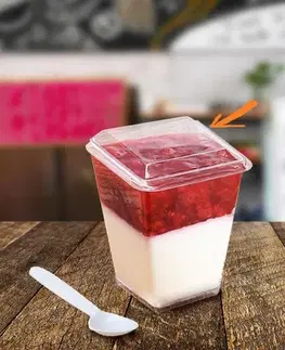Kinekus Viečko pre fingerfood pohárik 01166381 plastové, 20ks balenie