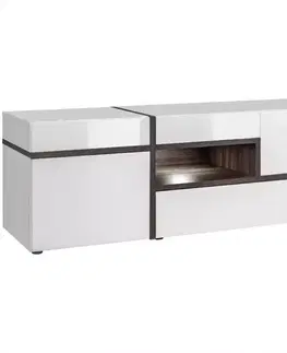 TV stolík Cross Biely/Perla