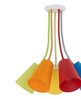  luster na tyči WIRE COLOUR 5xE27/60W/230V 2107