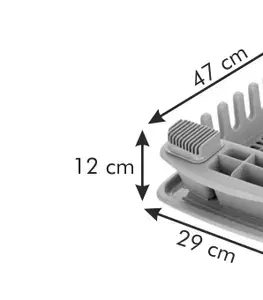 Tescoma odkvapkávač s podnosom CLEAN KIT, šedý