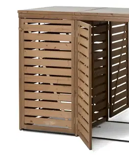 Dvojitý box na smetný kôš s univerzálnymi možnosťami umiestnenia, 2x 240 l